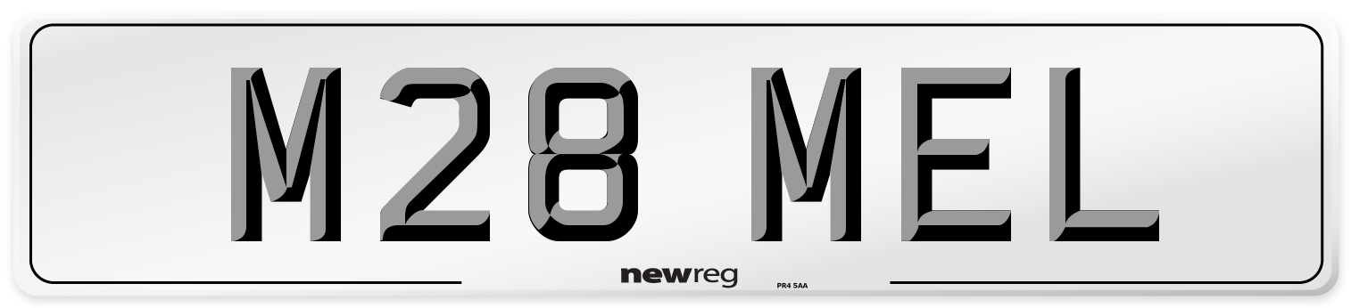 M28 MEL Number Plate from New Reg